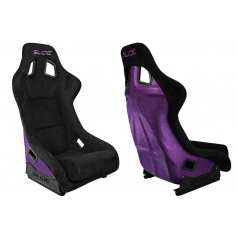 Sportstuhl SLIDE KS2 Premium Schwarzer Velours Lila Glitzer