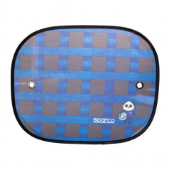 Sonnenblenden für Seitenfenster SPARCO blau 44x36 cm 2 Stück