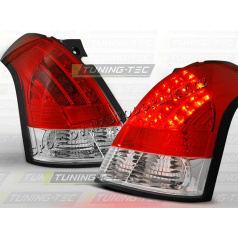 LED-RÜCKLEUCHTEN FÜR SUZUKI SWIFT 2005-10 ROT WEIß