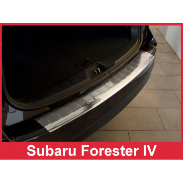 Edelstahlabdeckung - Schwellenschutz für die hintere Stoßstange Subaru Forester IV 2012-16