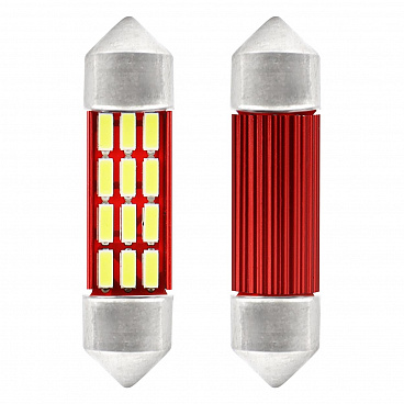Sulfitlampen VERTEX CANBUS 12 SMD 4014 Girlande 36mm Weiß 12V/24V II