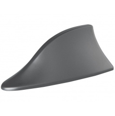 Elektrische Haifischflossen-Antenne im BMW-Stil – silberfarben mit Verstärker