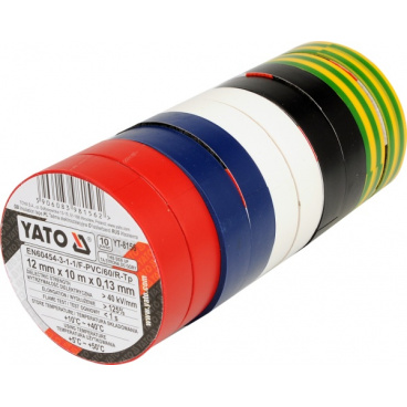 Isolierband 12 x 0,13 mm x 10 m farbig 10 Stk