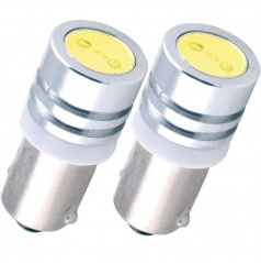 LED-Lampe T10 303 CHIP 12V 1W weiß Bajonett 2 Stk.