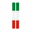 3D Logo Italienische Flagge – Streifen 15 × 138 mm, 2 Stück