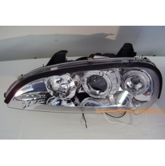 OPEL TIGRA FRONTKLARLEUCHTEN ANGEL EYES CHROM