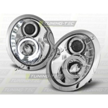 MINI 2001–06 FRONT KLARES LED-TAGESLICHT CHROM MINI 2001–06 FRONT KLARES LED-TAGESLICHT CHROM