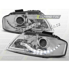 AUDI A3 (8P) 2003–08 KLARES FRONTLICHT, TAGESLICHT, LED, CHROM