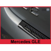 Edelstahl/Carbon-Abdeckung – schwarzer Schwellenschutz für die hintere Stoßstange Mercedes GLE 2015–19 Coupé