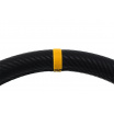 Sportlenkrad WRC BLACK CARBON GELBER STREIFEN 350 mm