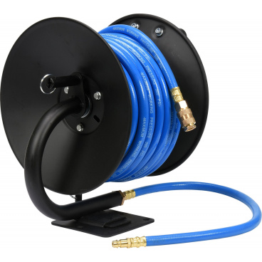 Haspel mit Luftschlauch PVC 10mm, 15m Haspel mit Luftschlauch PVC 10mm, 15m
