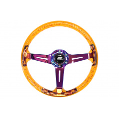 Lenkrad SLIDE 350mm Offset:70mm NeoChrome Acryl Orange