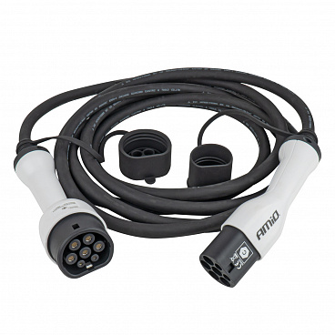 Kabel mit Stecker zum Laden von Elektrofahrzeugen EV 3P 22kW 5m AMIO-04972