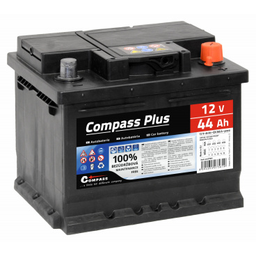 Autobatterie COMPASS PLUS 12V 44Ah 360A Autobatterie COMPASS PLUS 12V 44Ah 360A