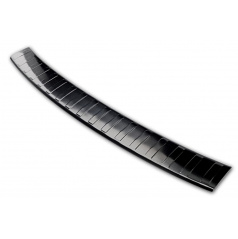 Edelstahlabdeckung - Schwellenschutz für die hintere Stoßstange Nissan X-Trail III 2017+ schwarz