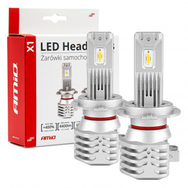 LED-Hauptscheinwerferlampen H7/H18 X1 Series AMiO