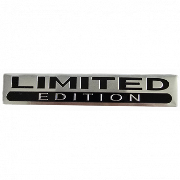 Selbstklebendes Metallschild LIMITED EDITION 100x18 mm