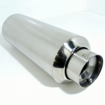 Sportauspuff WM Sport 10 Edelstahldesign mit Schalldämpfer + Clip