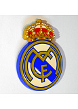 Offizielles Logo - REAL MADRID-Emblem 40x55 mm zum Aufkleben