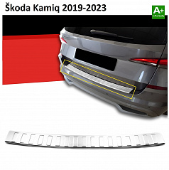 Schutzblech für die hintere Stoßstange aus Edelstahl Škoda Kamiq 2019-23