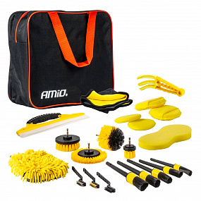 Detailing-Set zur Autoreinigung 22-tlg. AMiO-04329 Detailing-Set zur Autoreinigung 22-tlg. AMiO-04329