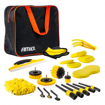 Detailing-Set zur Autoreinigung 22-tlg. AMiO-04329 Detailing-Set zur Autoreinigung 22-tlg. AMiO-04329
