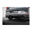 Stoßstangenaufsatz Cupra Formentor hinten V.3 + Auspuffblende Gloss Black silber