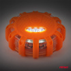 Akkubetriebene Notfall-Autolampe mit LED-Taschenlampenfunktion 12SMD+3SMD 650mAh (BATT) rot AMIO-04673
