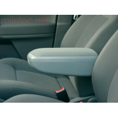 Milotec-Armlehne – graues Wildleder, Skoda Octavia II. + Facelift