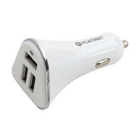 USB-Ladegerät 3xUSB 5,2A + Micro-USB-Kabel 1 m WEISS