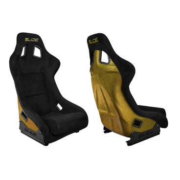 Sportstuhl SLIDE KS2 Premium Schwarzer Velours Goldener Glanz Sportstuhl SLIDE KS2 Premium Schwarzer Velours Goldener Glanz