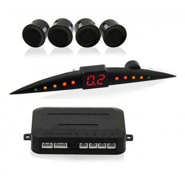Parkassistent 4 Sensoren, LED-Anzeige + Ton. Signalisierung Parkassistent 4 Sensoren, LED-Anzeige + Ton. Signalisierung
