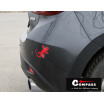 Selbstklebendes Dekor GECKO rot