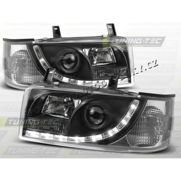 VW T4 1990-03 FRONT CLEAR LIGHTS DAYLIGHT LED BLACK VW T4 1990-03 FRONT CLEAR LIGHTS DAYLIGHT LED BLACK