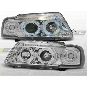 AUDI A3 (8L) 1996–00 KLARE VORDERE LICHTER ANGEL EYES CHROM