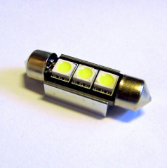 3 SMD-LED-Lampen Sulfitweiß 36 mm mit Widerstand (CANBUS) - 1 Stk