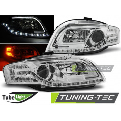 AUDI A4 B7 11.2004-03.2008 FRONT-KLARE LED-RÖHRSTOFFLEUCHTEN CHROM