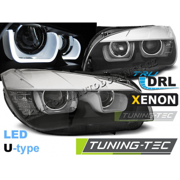 BMW X1 E84 08.2012-01.2014 Tube Light, schwarze, klare Vorderlichter BMW X1 E84 08.2012-01.2014 Tube Light, schwarze, klare Vorderlichter