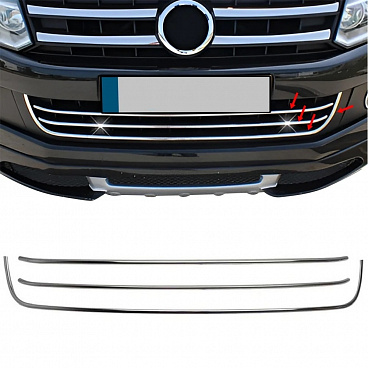 Edelstahlgitter für die originale VW Amarock Frontstoßstange Edelstahlgitter für die originale VW Amarock Frontstoßstange
