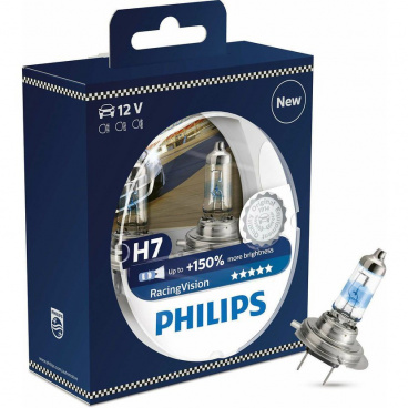 Glühbirne Philips Racing Vision H7 12V 60/55W + 150% 2St