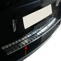 Heckstoßstangenabdeckung aus Edelstahl Omtec Dacia Duster 2010-18