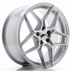 JR Wheels JR34 18x8 ET42 5x112 Silber Polierte Frontseite