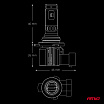 Automobil-LED-Lampen F26 PRO LumiTec LIMITED +130% DUO FULL CANBUS HIR2 12V 24V AMIO-04876