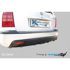 Heckstoßstangendiffusor – schwarz glatt Škoda Octavia I FACELIFT 2001+