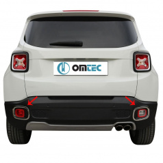Untere Rücklichtabdeckungen aus Edelstahl Jeep Renegade 2014+