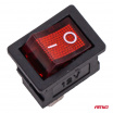 Wippschalter mit roter Hintergrundbeleuchtung 20A 12V 24V AMIO-04440