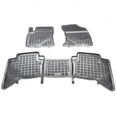 Gummi-Fußmatten, Toyota Hilux, 2015+, 4 Türen.