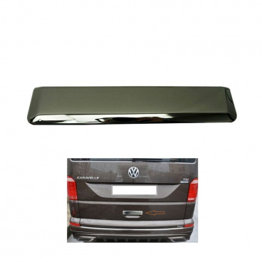 Edelstahl-polierte schwarze hintere Griffabdeckung für Omtec VW T6-Flügeltüren