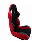 Sportverstellbarer Sitz A1 RACING ROT/SCHWARZ 2 Stk