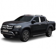 Edelstahlverkleidung für Fenstersäulen der Mercedes X-Klasse 2017+